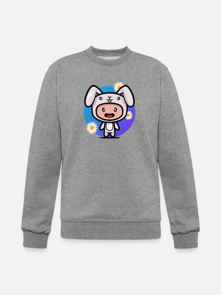 Kid In Rabbit Suit - Champion Unisex Powerblend Sweatshirt - heather gray