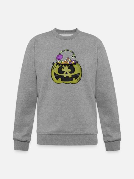 Halloween Bucket - Champion Unisex Powerblend Sweatshirt - heather gray