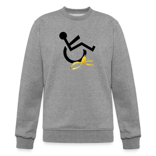 Wheelchair user slips on banana. Humor # - Champion Unisex Powerblend Sweatshirt 