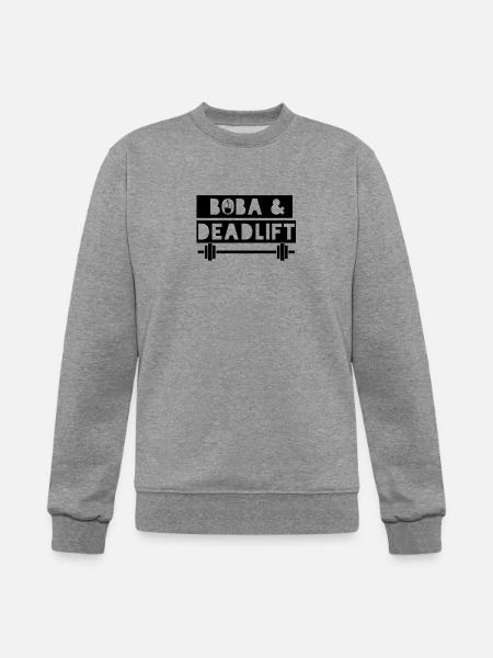boba and deadlift - Champion Unisex Powerblend Sweatshirt - heather gray