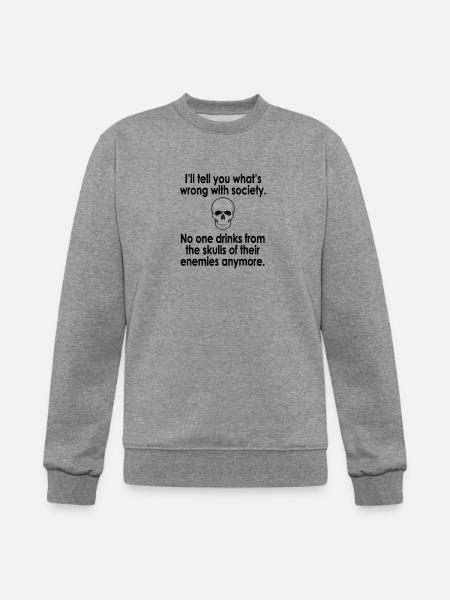 wrong society - Champion Unisex Powerblend Sweatshirt - heather gray