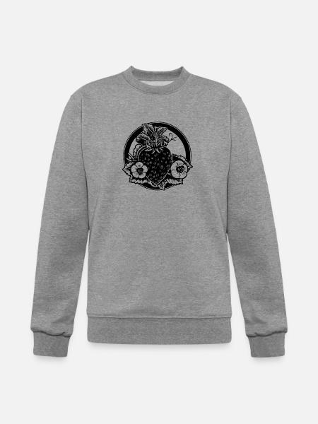 Strawberry Fruit Berries - Champion Unisex Powerblend Sweatshirt - heather gray