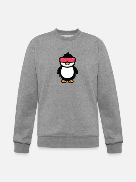 VR penguin - Champion Unisex Powerblend Sweatshirt - heather gray