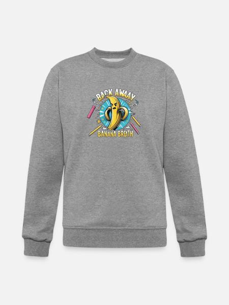 Back Away Banana Breath - Champion Unisex Powerblend Sweatshirt  - heather gray