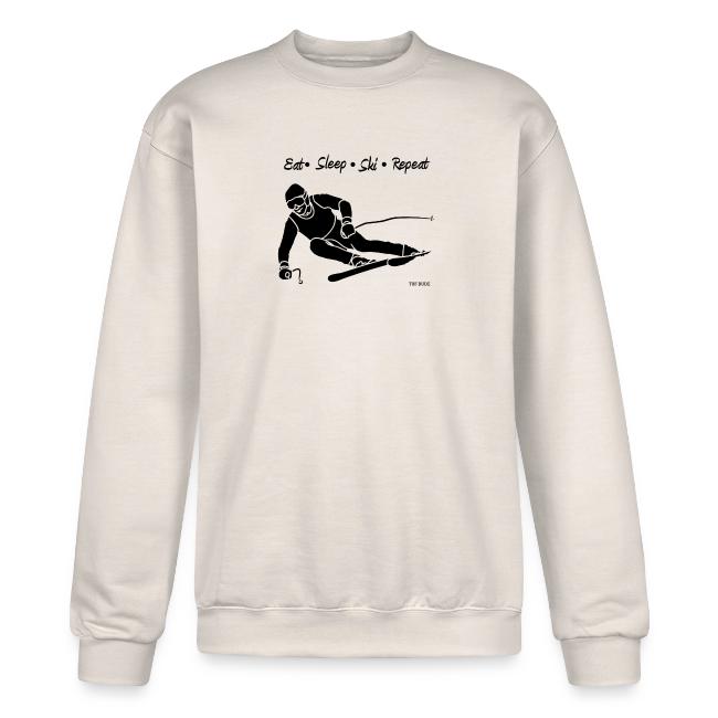 Eat Sleep Ski Repeat - bw - new001