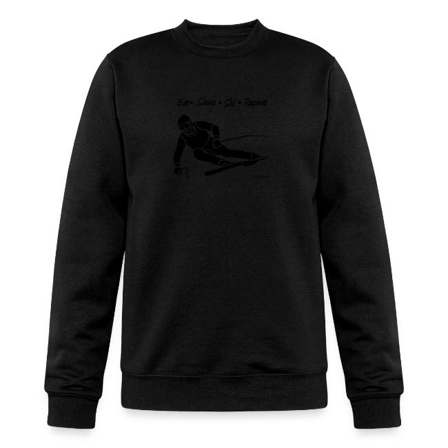 Eat Sleep Ski Repeat - bw - new001