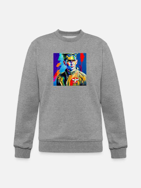 American Bomber Pilot - WW2 - Champion Unisex Powerblend Sweatshirt  - heather gray