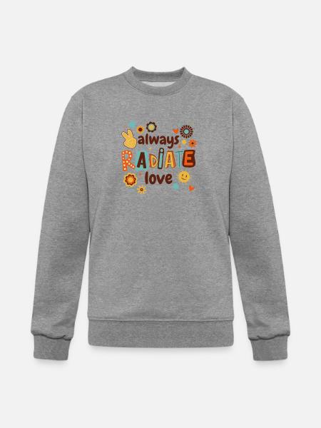 Always Radiate Love - Champion Unisex Powerblend Sweatshirt - heather gray