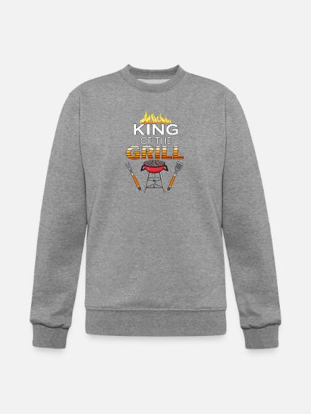 KING OF THE GRILL - Champion Unisex Powerblend Sweatshirt - heather gray