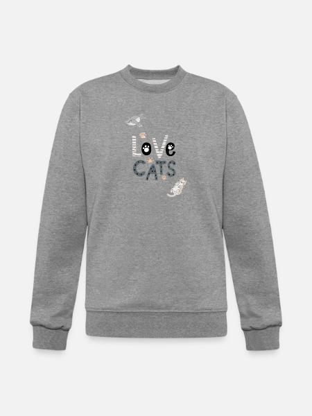 cat lovers - Champion Unisex Powerblend Sweatshirt - heather gray