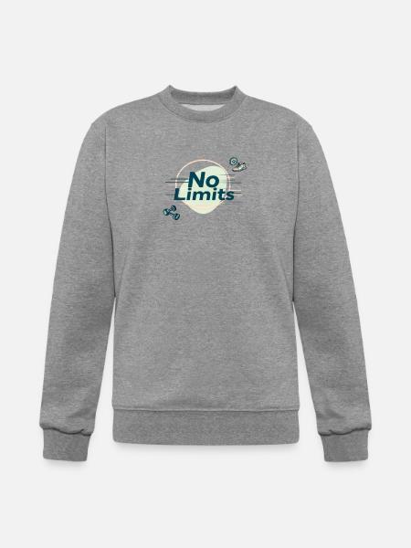 No Limits Fitness - Champion Unisex Powerblend Sweatshirt  - heather gray