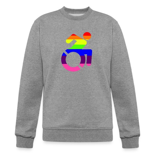 Wheelchair LGBTQ symbol for men # - Champion Unisex Powerblend Sweatshirt 