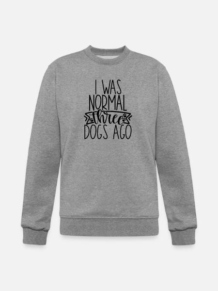Normal Three Dogs - Champion Unisex Powerblend Sweatshirt - heather gray
