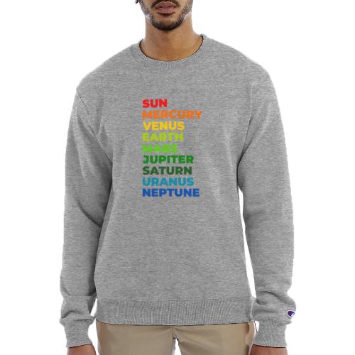 Color the solar system - Champion Unisex Powerblend Sweatshirt 