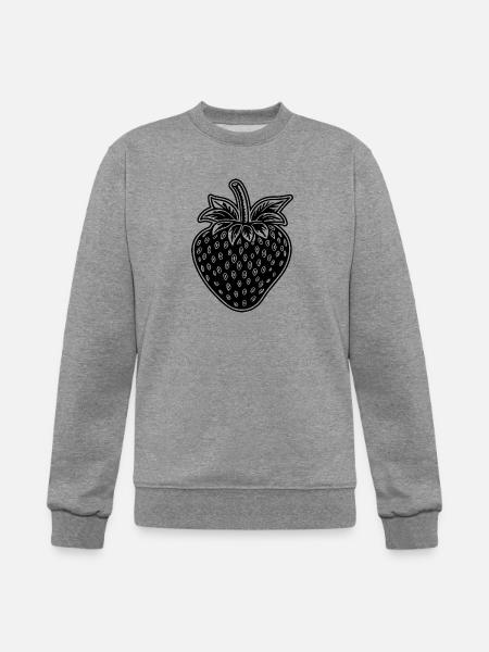 Strawberry Fruit Berries - Champion Unisex Powerblend Sweatshirt - heather gray