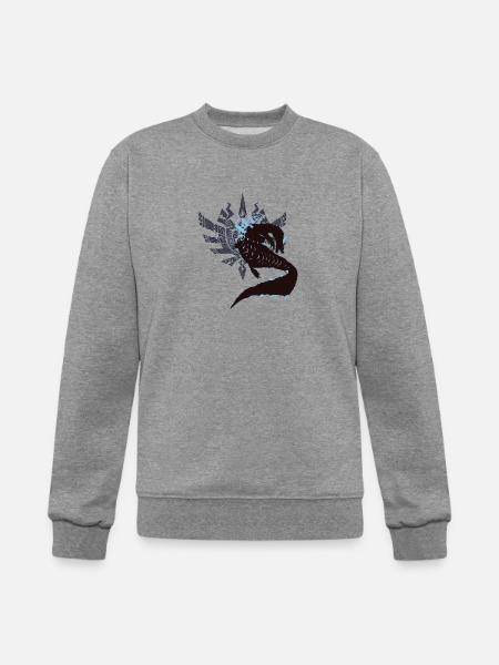 Abyssal Lagiacrus - Sunset Shores - Champion Unisex Powerblend Sweatshirt - heather gray