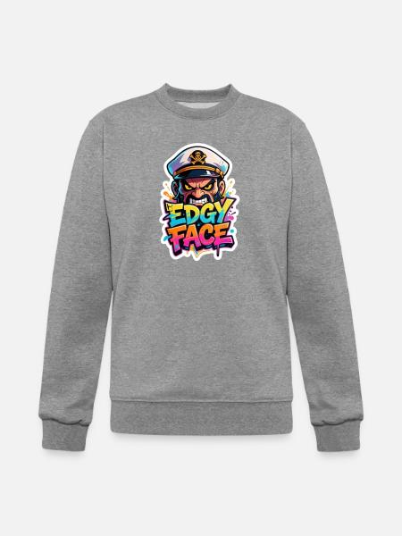Edgy Face Sailor - Champion Unisex Powerblend Sweatshirt  - heather gray