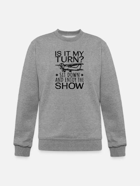 Model Airplane Flying - Champion Unisex Powerblend Sweatshirt - heather gray