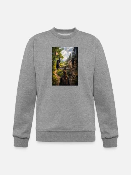 Choose the bear - Champion Unisex Powerblend Sweatshirt  - heather gray