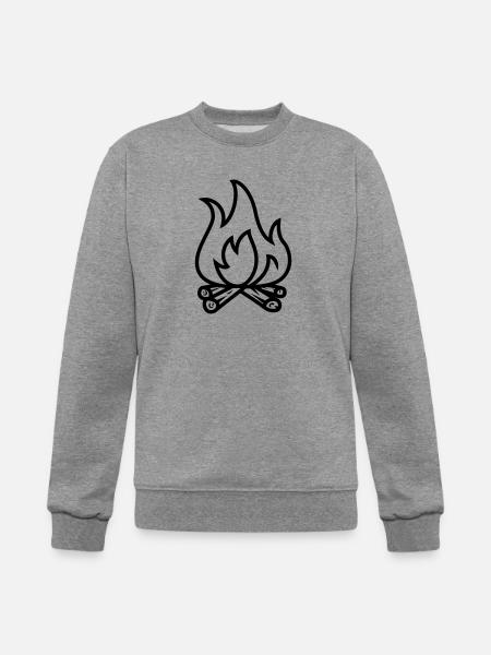 bonfire - Champion Unisex Powerblend Sweatshirt - heather gray