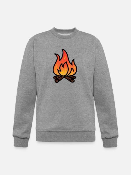 bonfire - Champion Unisex Powerblend Sweatshirt - heather gray