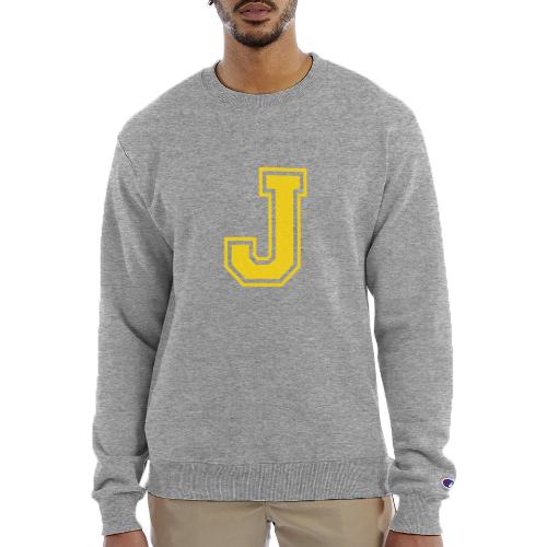 Letter J – Capital Athletic Alphabet Monogram - Champion Unisex Powerblend Sweatshirt 