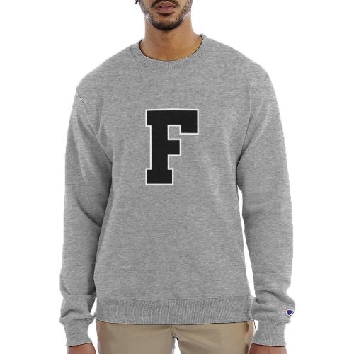 Varsity Letter F Athletic Monogram - Champion Unisex Powerblend Sweatshirt 