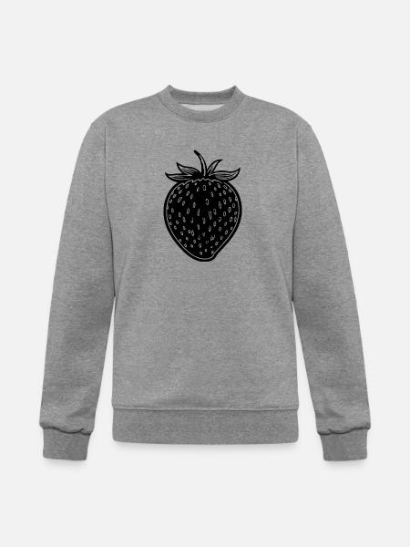 Strawberry Fruit Berries - Champion Unisex Powerblend Sweatshirt - heather gray