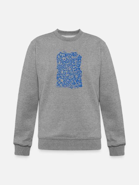Robot Overload - Champion Unisex Powerblend Sweatshirt - heather gray