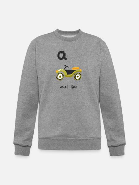 Q Is Quad Bike - Champion Unisex Powerblend Sweatshirt  - heather gray