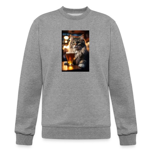 Bright Eyed Beer Cat - Champion Unisex Powerblend Sweatshirt 