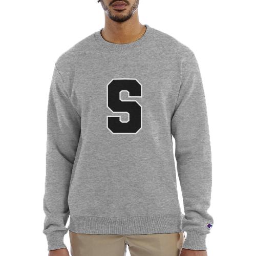 Varsity Letter S Collegiate Alphabet Art - Champion Unisex Powerblend Sweatshirt 