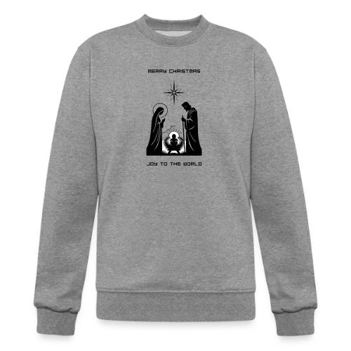 Joy to the World T-Shirt | Minimalist Nativity - Champion Unisex Powerblend Sweatshirt 