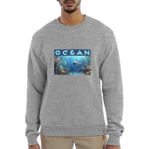 Ocean: Turtle Drift - Champion Unisex Powerblend Sweatshirt 