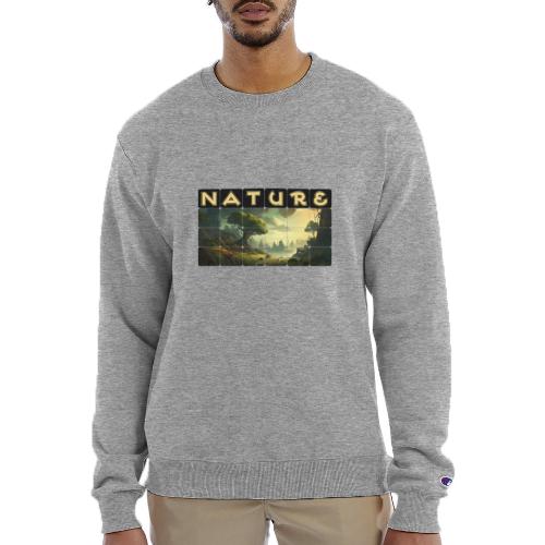 Whispers of Green Peaks - Champion Unisex Powerblend Sweatshirt 
