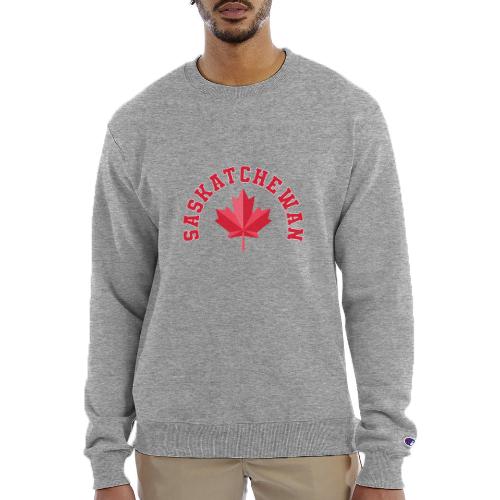 Saskatchewan with maple leaf - Champion Unisex Powerblend Sweatshirt 