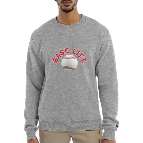 Baseball: Base Life Vibes - Champion Unisex Powerblend Sweatshirt 