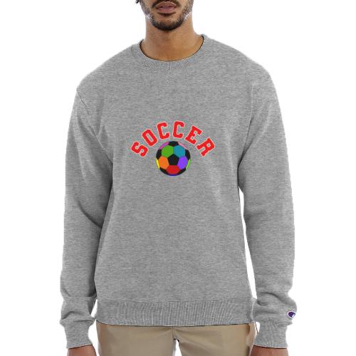 Soccer: Colorful Kick - Champion Unisex Powerblend Sweatshirt 