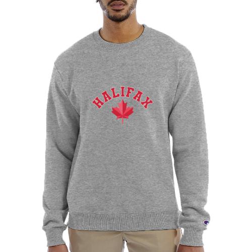 Halifax with maple leaf - Champion Unisex Powerblend Sweatshirt 