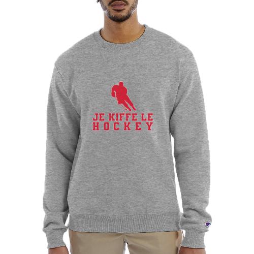 I love hockey - Champion Unisex Powerblend Sweatshirt 