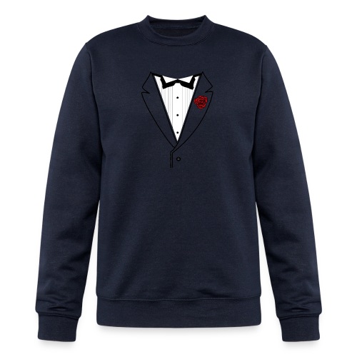 Tuxedo w/Black Lined Lapel - Champion Unisex Powerblend Sweatshirt 