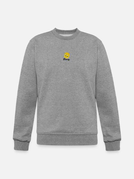 Looney Tunes Tweety Embroidery - Champion Unisex Powerblend Sweatshirt  - heather gray