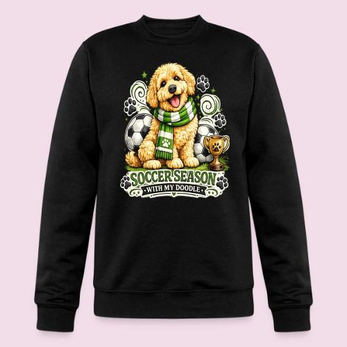 Soccer Season With My Doodle Goldendoodle Dog - Champion Unisex Powerblend Sweatshirt 
