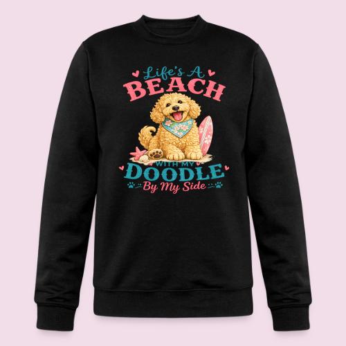 Life's A Beach With My Doodle By My Side - Champion Unisex Powerblend Sweatshirt 