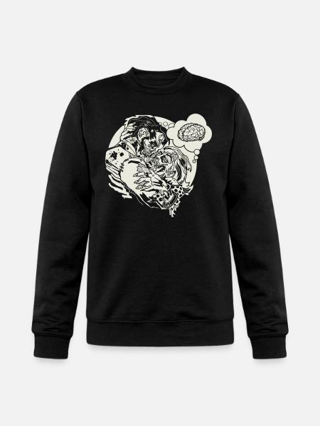 Funny Zombie Love - Champion Unisex Powerblend Sweatshirt - black