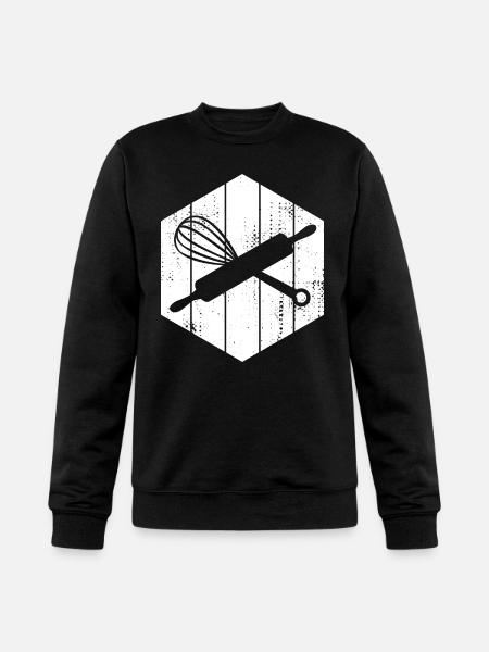Rolling Pin Hand Mixer - Champion Unisex Powerblend Sweatshirt - black
