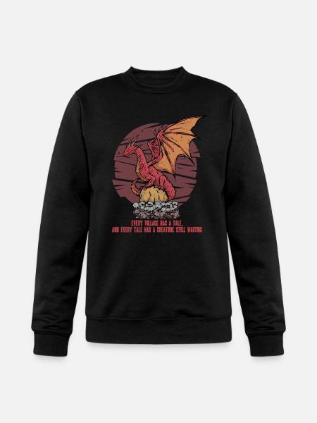 European Dragon Creature Mythological Creatures - Champion Unisex Powerblend Sweatshirt - black