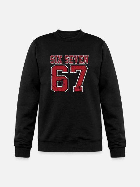 67 - Six Seven SixSeven 6-7 - Champion Unisex Powerblend Sweatshirt - black