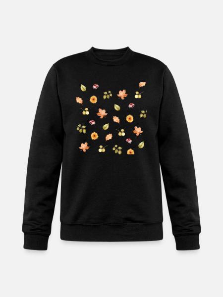 Autumn Meadow Floral Scatter - Champion Unisex Powerblend Sweatshirt  - black