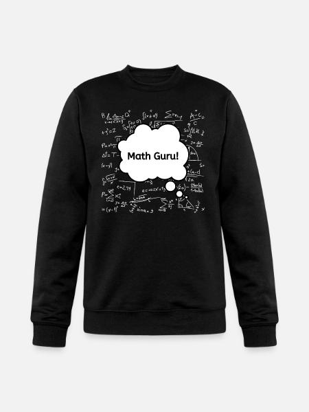 Math Guru Chalkboard - Champion Unisex Powerblend Sweatshirt - black